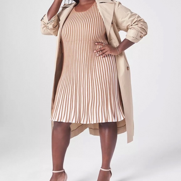 Lane Bryant Pleated Sweater Dress Sz 22/24 - Picture 14 of 16